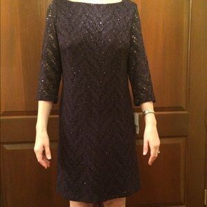 Dark purple cocktail dress